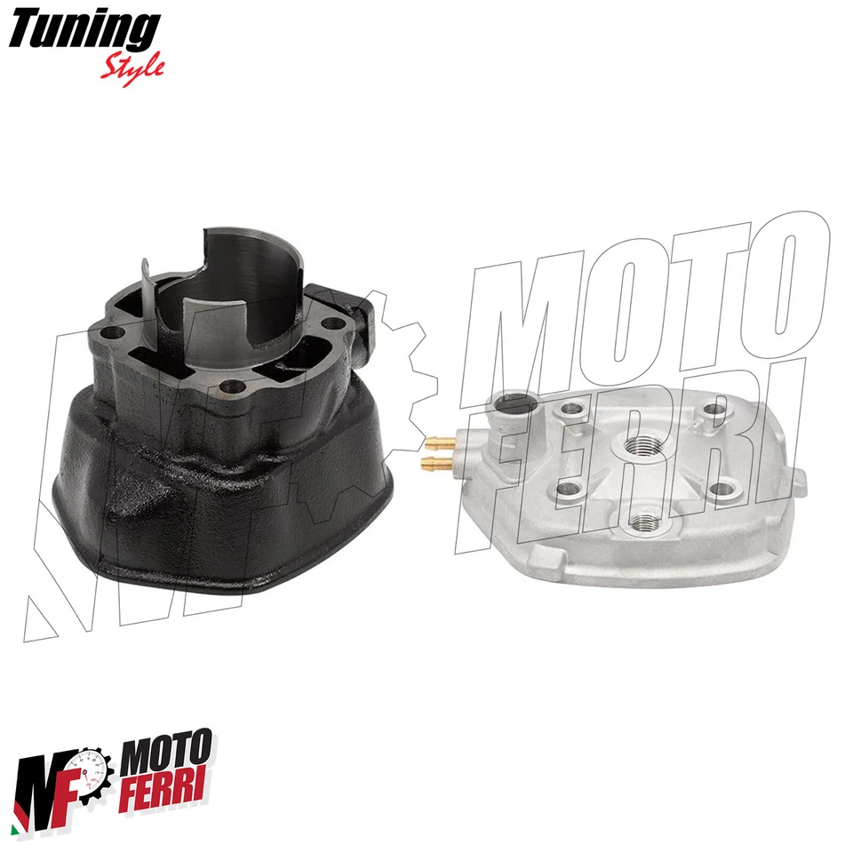 MF8157 Cilindro Minarelli Orizzontale 70 cc Dm 47 per F12 F15 SR Aerox 491 2T LC - Immagine 2 di 4