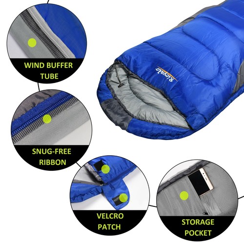 0 degree Cold Weather Winter Sleeping Bag | Sack | Big Tall portable Waterproof - Picture 6 of 34