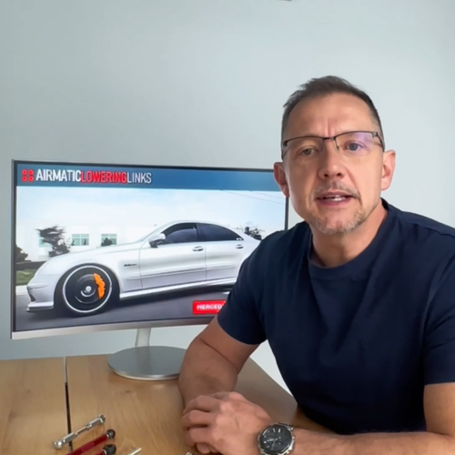 MERCEDES S63 EVOLUTION LOWERING LINKS KIT W222 C217 (HIGH PRECISION ADJUSTMENT) - Video 1 of 1