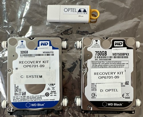 NEW- Optel Recovery Kit OP6701-09 WD3200LPCX + WD7500BPKX || FAST SHIPPED 🇺🇸 - Picture 2 of 9