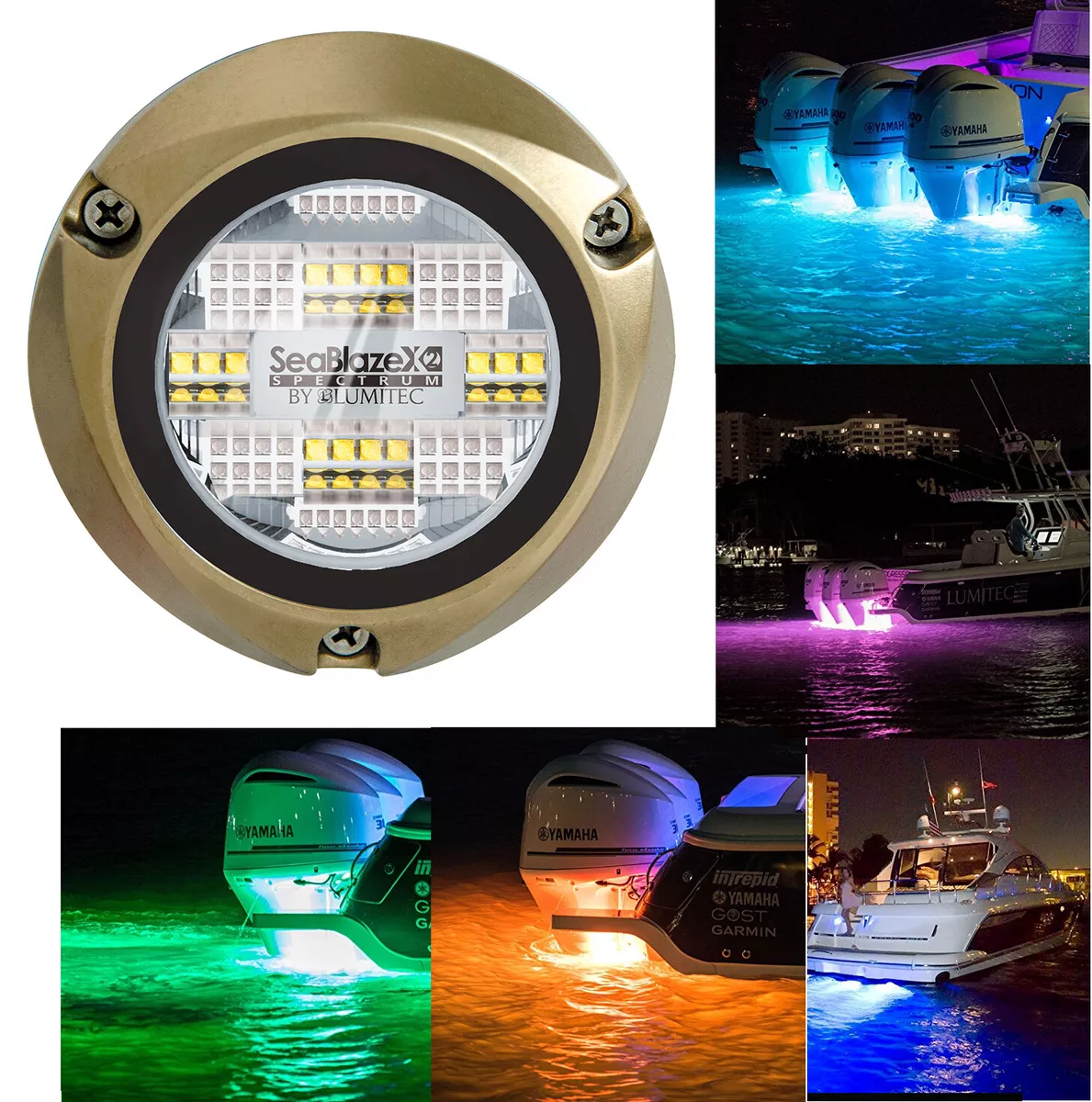Lumitec SeaBlaze X2 Multi Color RGBW Red Green Blue LED Underwater