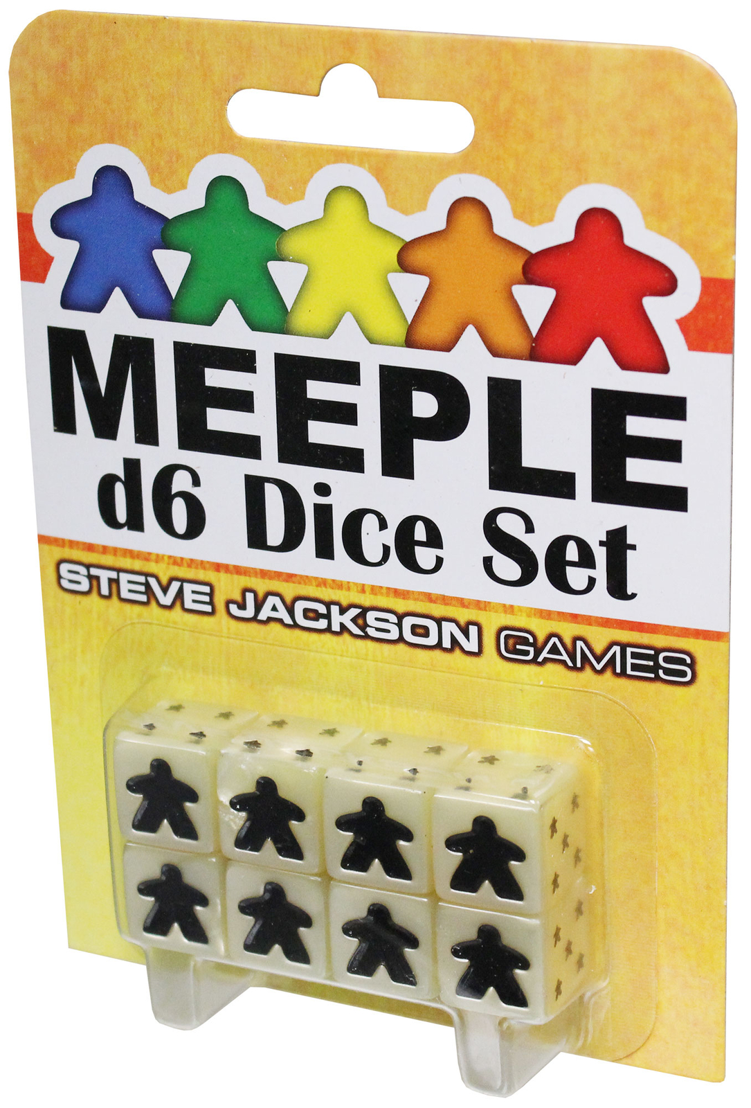 Набор кубиков Meeple d6: Белый