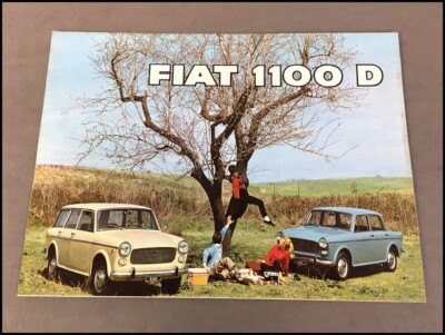Fiat 1100 D 1100D Original Car Sales Brochure Catalog - 1960s