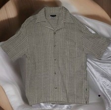 Vintage BC Ethic Shirt After Work Wear, Jute & Cotton, Made In USA, Sz Med