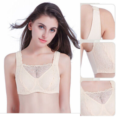 Pocket Bra Women Lace for Mastectomy Silicone Breast Form Post Surgery Fake Boob