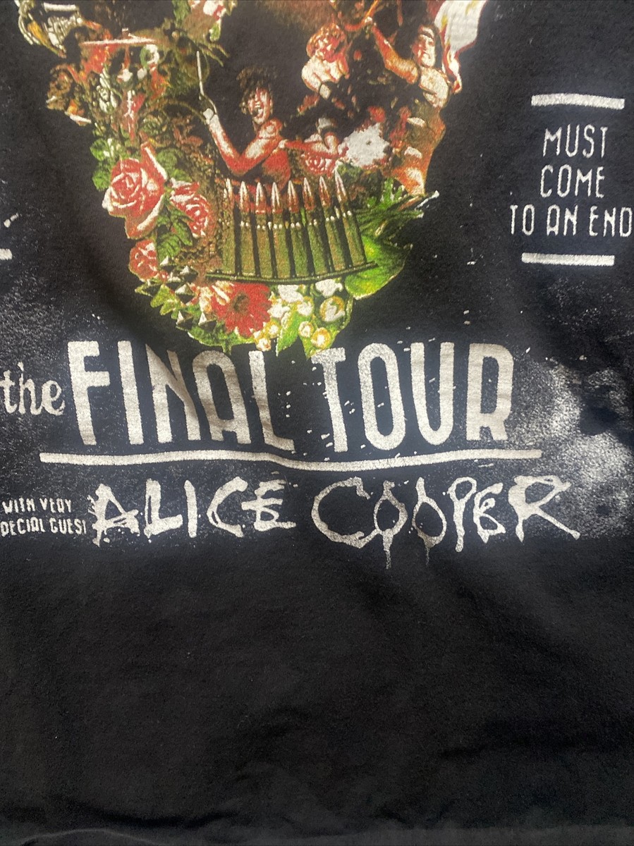 Mötley Crüe T-SHIRT 2014 Concert Final Tour w/ Alice Cooper