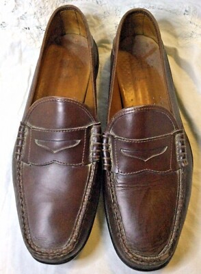Allen Edmonds Hyde Penny Loafers Leather and Suede Brown Men\'s Size 9.5‎ B Allen Edmonds Hyde Penny Loafer Slip On Driving Moccasin  main image 2