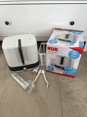 NUK Dampf-Sterilisator Vario Express,bis zu 6 Babyflaschen plus Zubehör