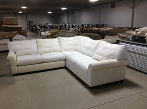 Pottery Barn Comfort Round Right Left Arm Sectional Sofa Loveseat