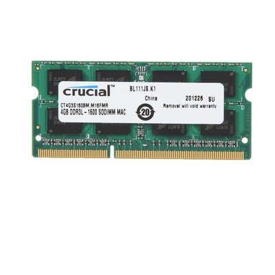 Crucial 4GB DDR3 1600MHz PC3-12800 204-Pin Mac CL11 Notebook Memory Apple LOT
