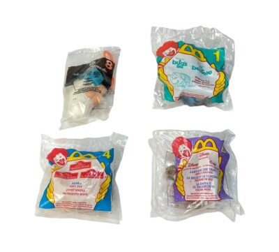 Lot of 4 McDonalds Happy Meal Toys Disney Sleepy Kiara Lady & The Tramp Dim NEW