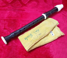 Aulos Vintage Recorder Made Japan Flute Brown Color Original Instrument 205A-E