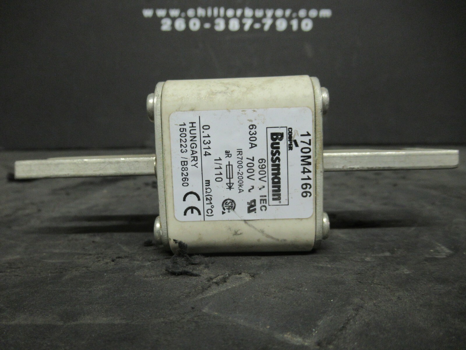 BUSSMAN FUSE 170M4166 630 AMP 700 VAC **30 DAY WARRANTY INCLUDED 