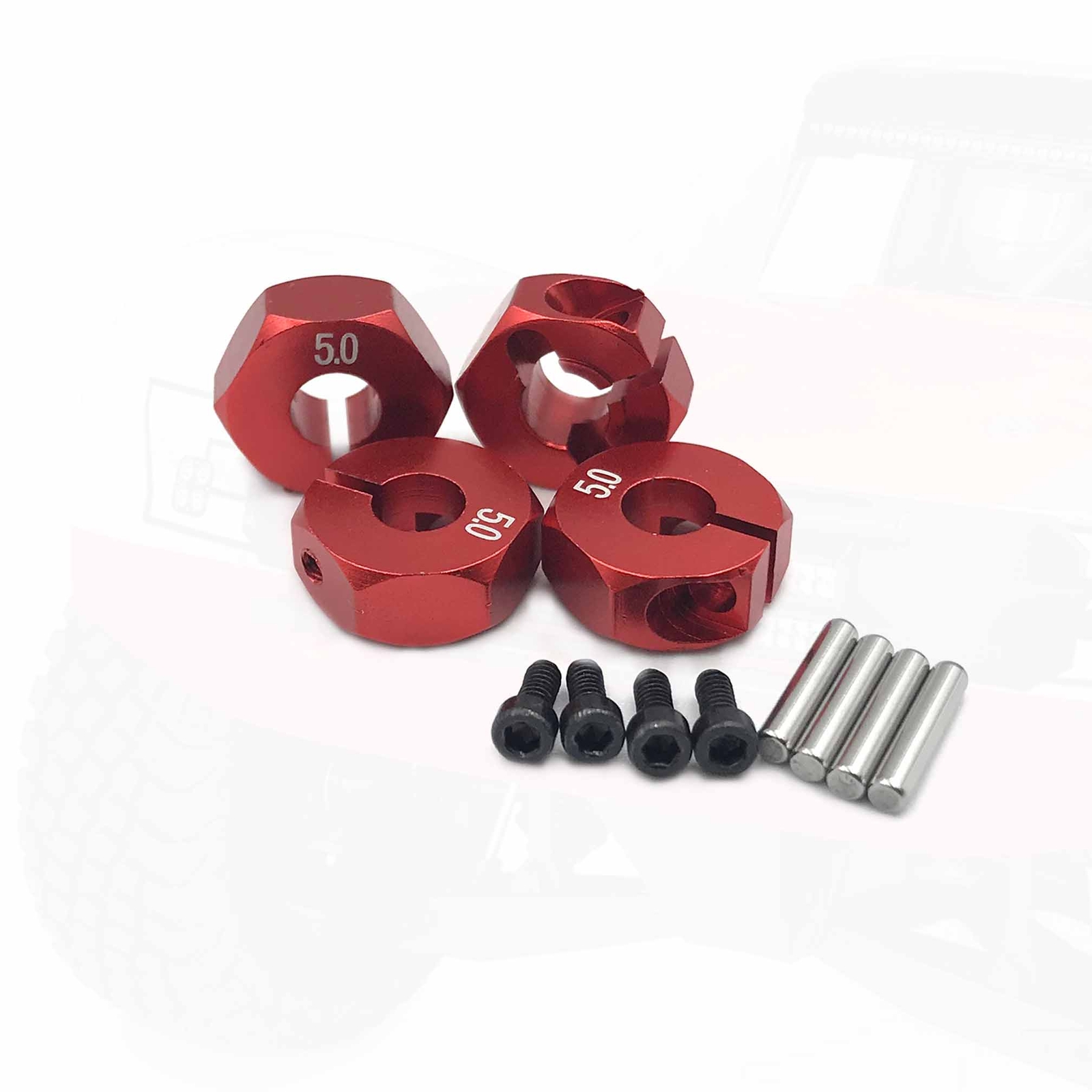 RC Sechskant Radnabe 9mm - Alu Verbreiterung Für TRAXXAS 1/10 RC Auto In Blau