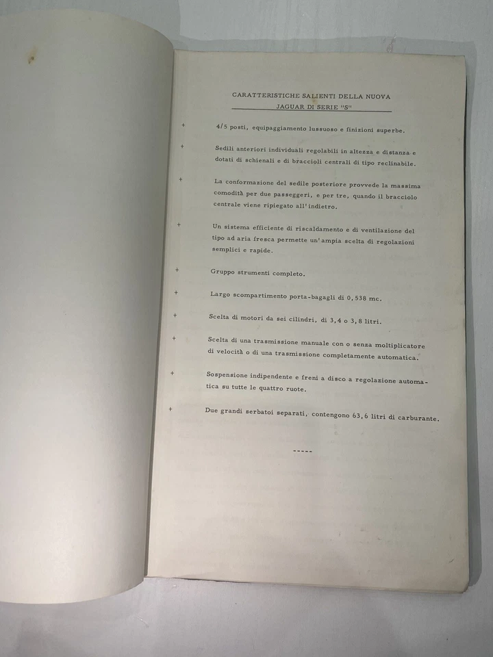Manuale Jaguar Serie S 3.4 & 3.8 - Immagine 3 di 4