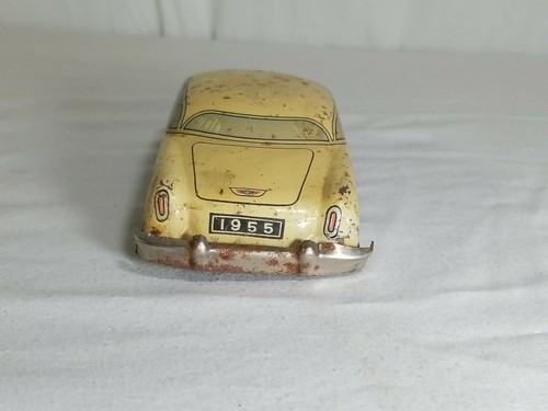1955 Chevrolet Bel Air Car Model Japanese Tin Car by Linemar - Picture 4 of 7
