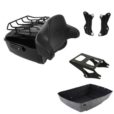 King Trunk Luggage Pad Mount Rack Docking Hardware Fit For Harley Touring 14+
