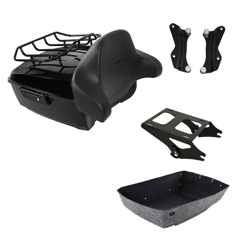 King Trunk Luggage Pad Mount Rack Docking Hardware Fit For Harley Touring 14-26