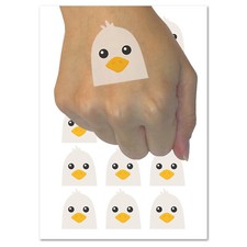 Peeking Bird Seagull Temporary Tattoo Water Resistant Fake Body Art Set