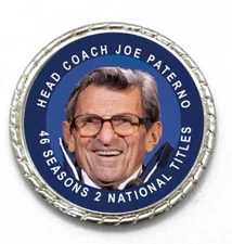 Tribute Coin Coach Joe Paterno Penn State Nittany Lions