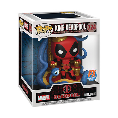 Pop! Marvel Heroes King Deadpool in Throne PX Deluxe #724 Funko
