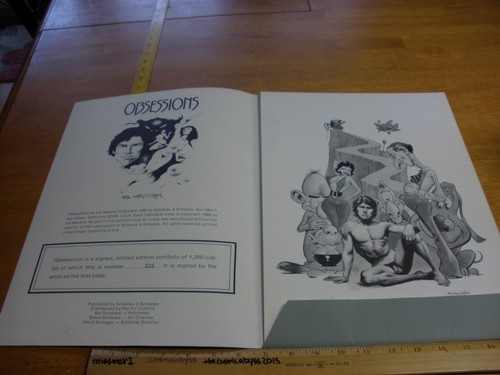 OBSESSIONS Fantasy Kunst Portfolio Val Mayerik nummeriert signiert 1980 Howard theDuck - Bild 2 von 12