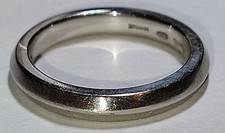 Solid platinum bvlgari 3mm fedi wedding band ring 5.45 grams sz 4.25 pt950