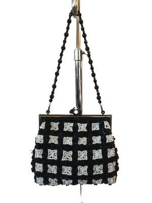 NEW Vintage Designer Larisa Barrera COUTURE Beaded Grid $1190