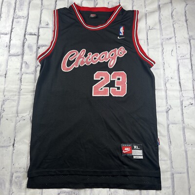 Maillot Chicago Bulls Michael Jordan homme XL noir rouge blanc 23