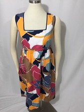 Girls From Savoy Anthropologie Mod Floral Baby Doll Empire Dress 