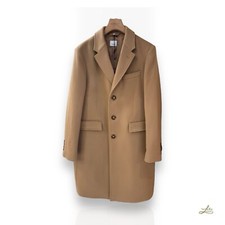 Burberry Heysham Wollmischung Mantel Camel Gr...