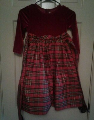 white christmas dresses Jayne Copeland Velour & Plaid Holiday Dress  Sweet Pea & Teddy