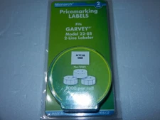 new MONARCH PRICEMARKING LABELS 2 LINE WHITE 3 ROLLS 925127 price marking label