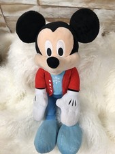 Disney Mickey Mouse 2017 Snowflake Winter Plush 22" red jacket sparkly shoes
