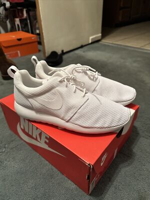 white roshe sneakers