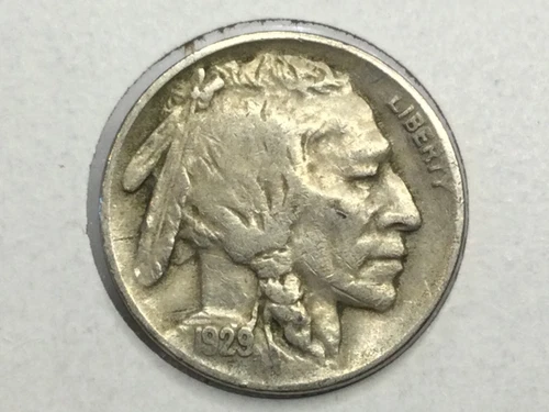 1929-D Buffalo Nickel in extra fine