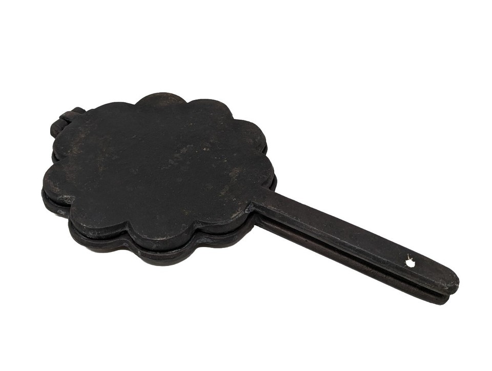 Antique German Cast Iron Heart Waffle Maker Late 19th Century eBay