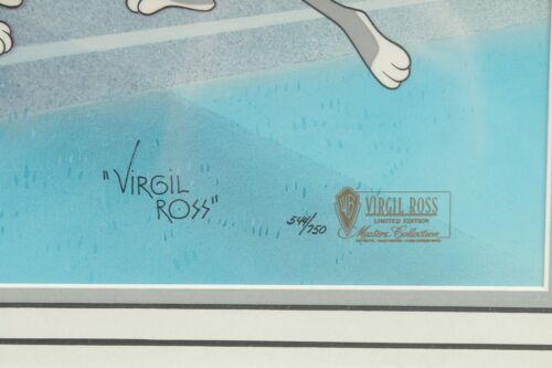 Bugs Bunny BASEBALL Yer Out Animation Kunst Cel signiert Virgil Ross - Bild 3 von 3