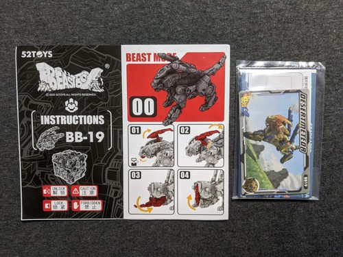 52Toys BeastBOX Instructions Beast Box PVC Character Card Instruction BB Cards - Picture 11 of 43