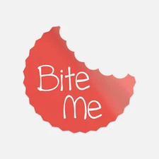 Bite Me Candy Vinyl Sticker Decal