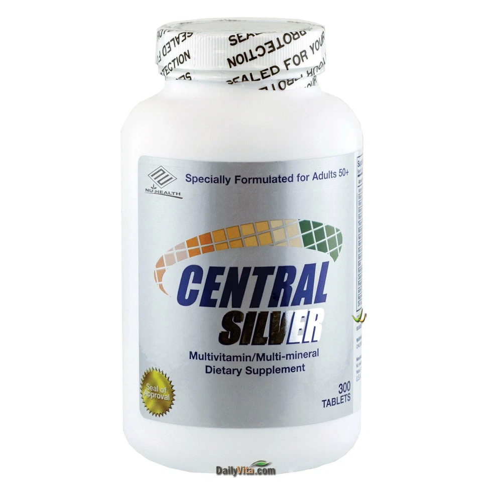 3 x NuHealth Complete Central Silver Senior Multivitamínico 300 Comprimidos Foto 2 de 3