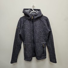 Rab Womens Amy Hoody Blue Teal Fleece Chunky Sweater Warm Top Hoody Jacket Uk 14