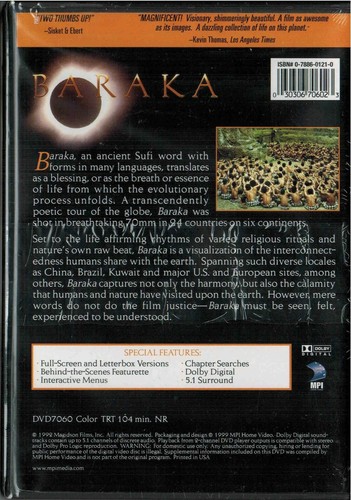 Koyaanisqatsi / Powaqqatsi / Baraka 3-DVD LOT - All Brand New and Factory Sealed - Picture 4 of 9