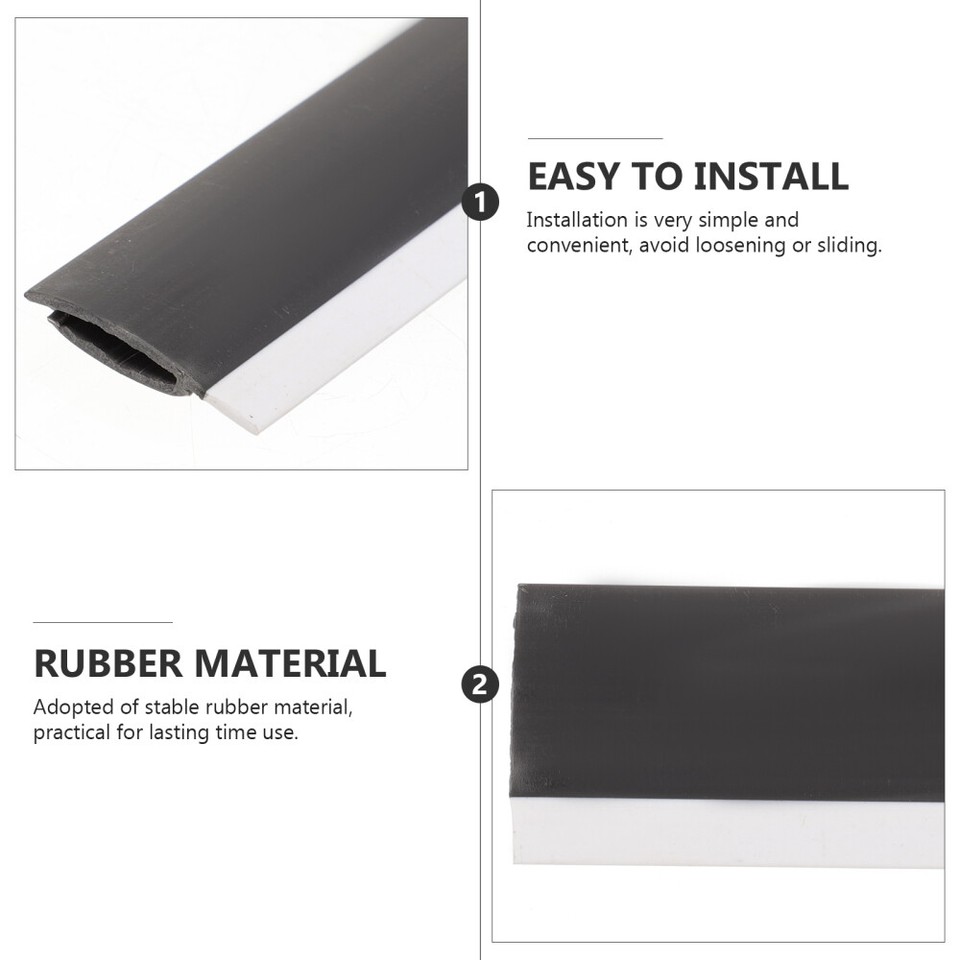 4pcs Rubber Strip Replacement Dustpan Rubber Edge Dustpan Lip