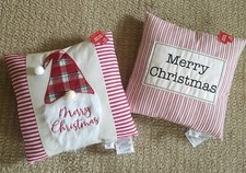 NEW Christmas Holiday 2 Throw Pillows - Merry Christmas  Gnome 16"x16" Pillows
