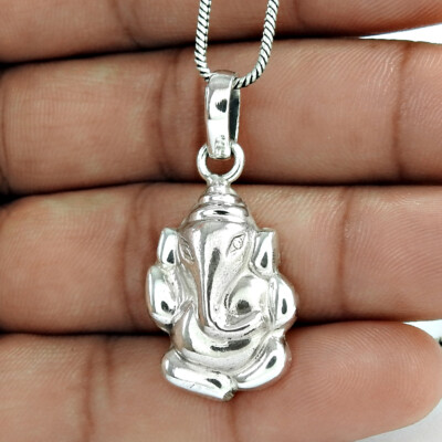 Sterling Silver Ganesh Pendants Sterling Silver Ganesh Pendants
