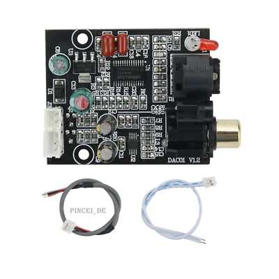 New DAC Digital Decoder 24Bit 192K Optical Fiber Coaxial Decoding CS8416+CS4344