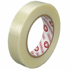 Premium Quality Clear Filament Tape - 4.5 mil, 1/2" x 60 yds Pack of 72 Rolls 