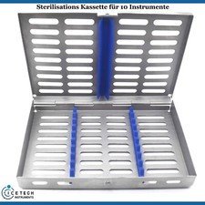Instrumentenkassette 10 Instrumente – Sterilisationsschale Halter Steril CE ✅