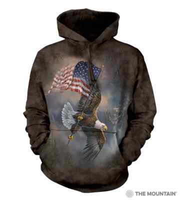  NEU Herren Hoodie ''Flag Bearing Eagle''